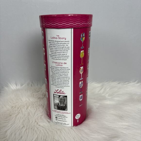 NEW Lolita Love My Wine Mommy's Time Out Hand-Painted Artisan Wine Glass 15oz - Picture 6 of 6